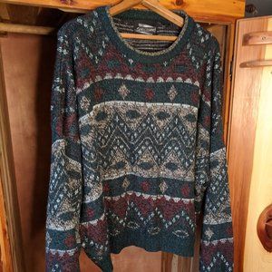 Vintage Zig Zags and Diamonds Sweater